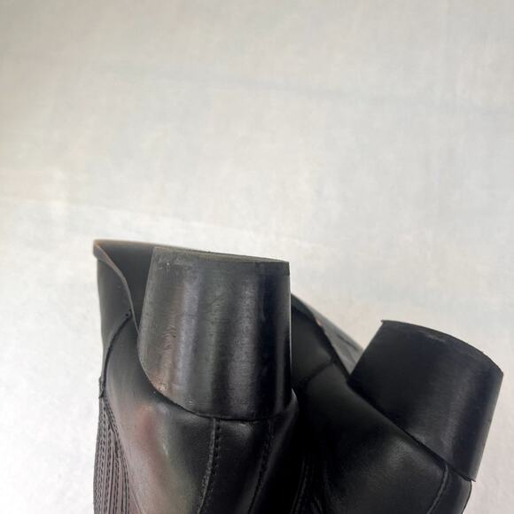 ALDO Boots Women's Size 8.5 Black Leather Chelsea Ankle Pointed Toe Western - Picture 15 of 15